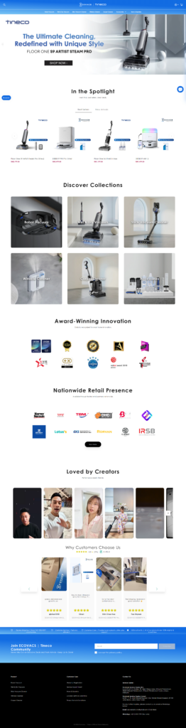 Ecovacs | Tineco Malaysia desktop preview