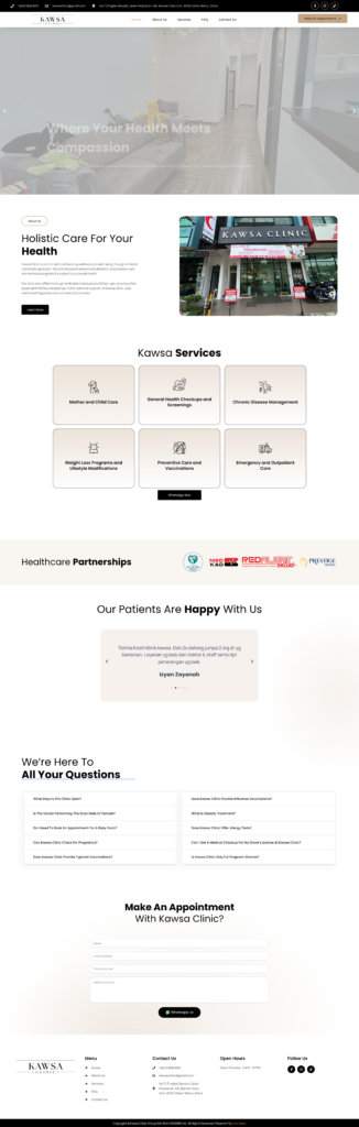 Kawsa Clinic desktop preview
